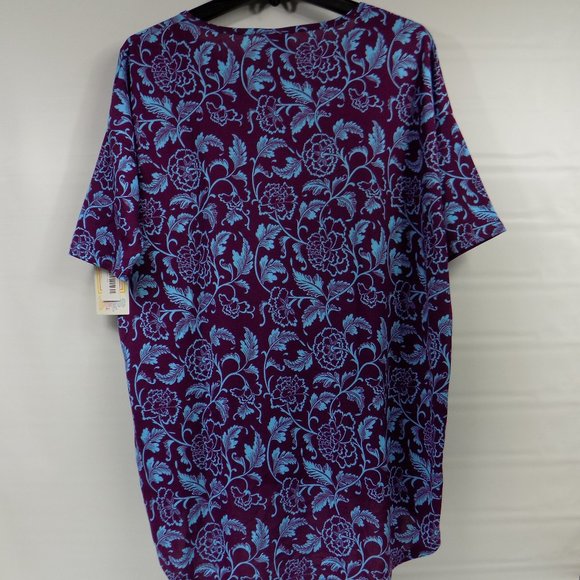 LuLaRoe Irma Flower Print Tunic Top Size XS  NWT - Picture 5 of 10